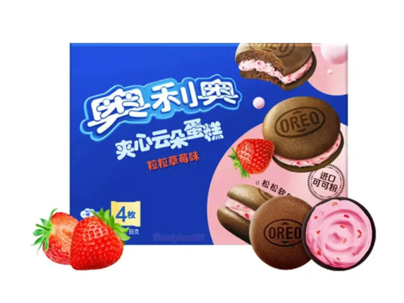Oreo Cloud Cake Strawberry - 176g, einzeln Verpackt - 8 Stück