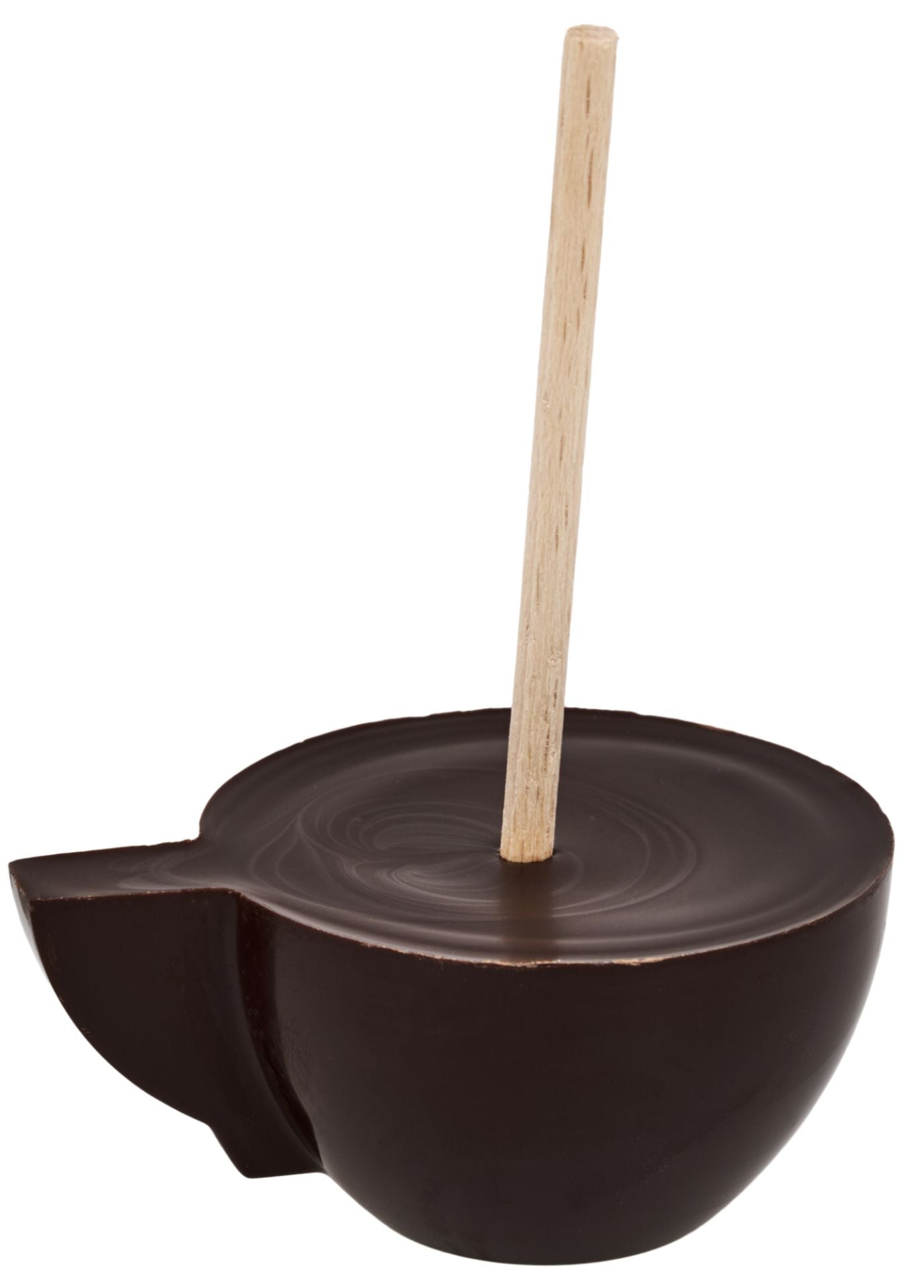 Trinkschokoladenstick Edelbitterschokolade 80% Trinkschokolade am Holzlöffel / Stiel