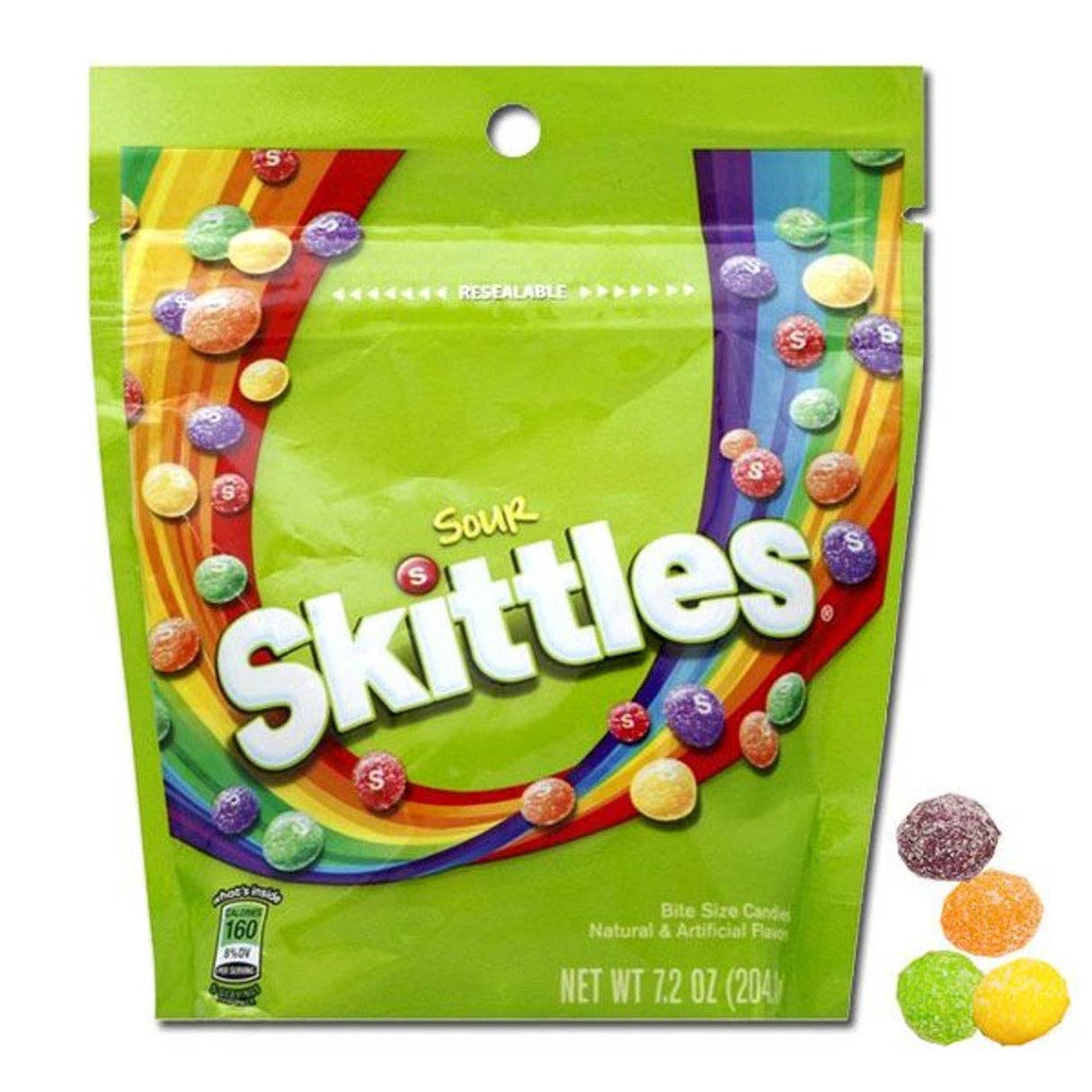 Skittles Sour Peg Beutel 204 g (USA)