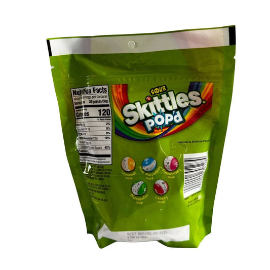 Skittles Sour Popped gefriergetrocknete Süßigkeiten 155 g (USA)
