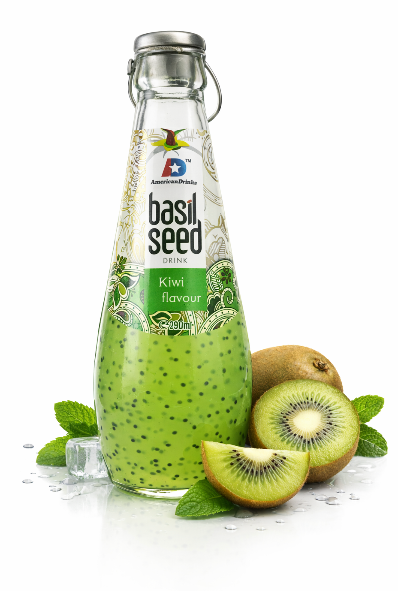 Basil Seed Drink – Kiwi Flavor