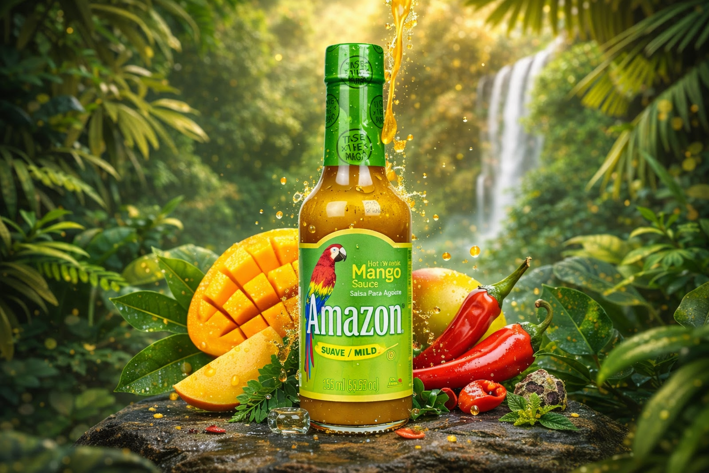 🥭 Amazon Hot n’ Sweet Mango Sauce – Mango-Chilisauce (155 ml) - (Kolumbien)