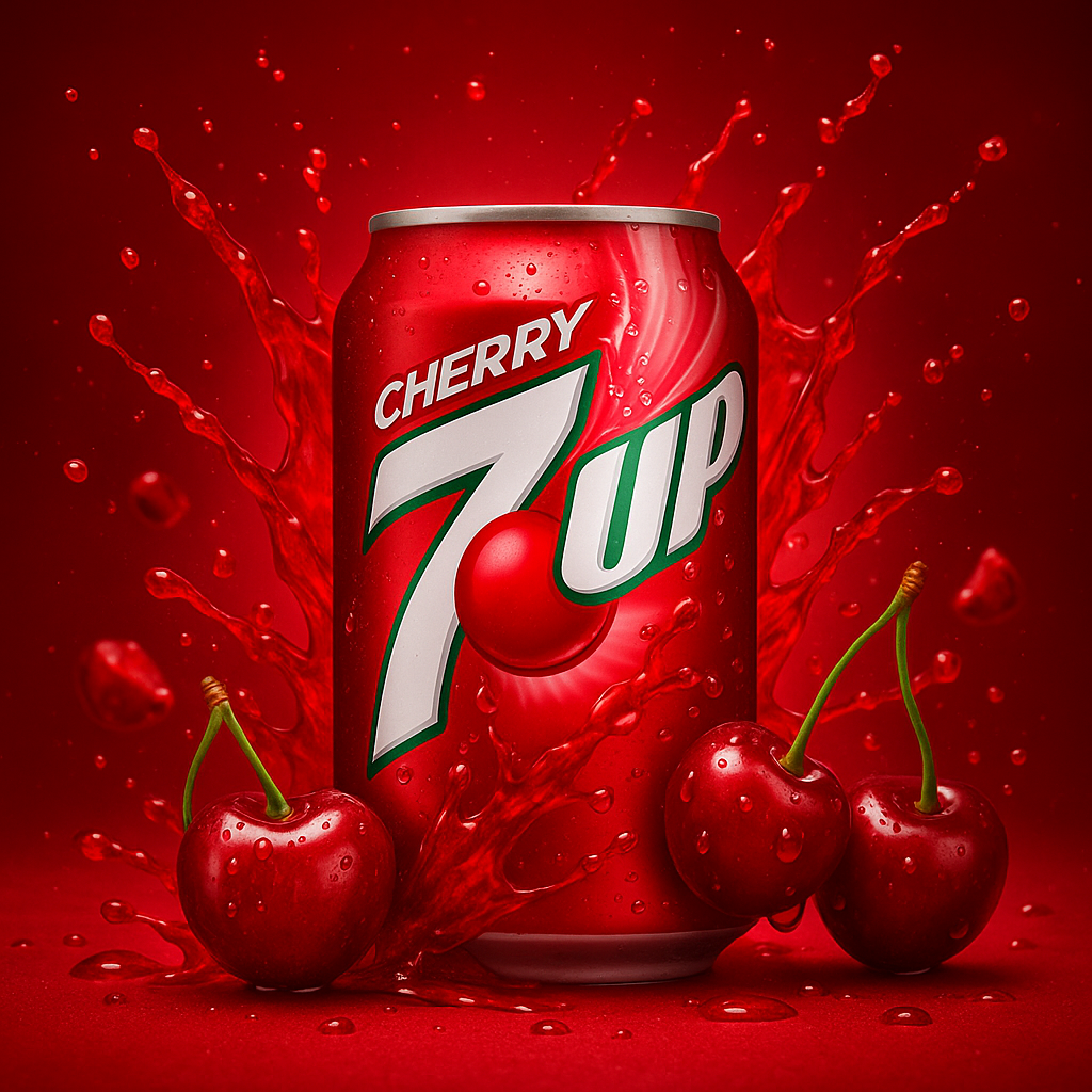 7UP Cherry 355ml - USA Import