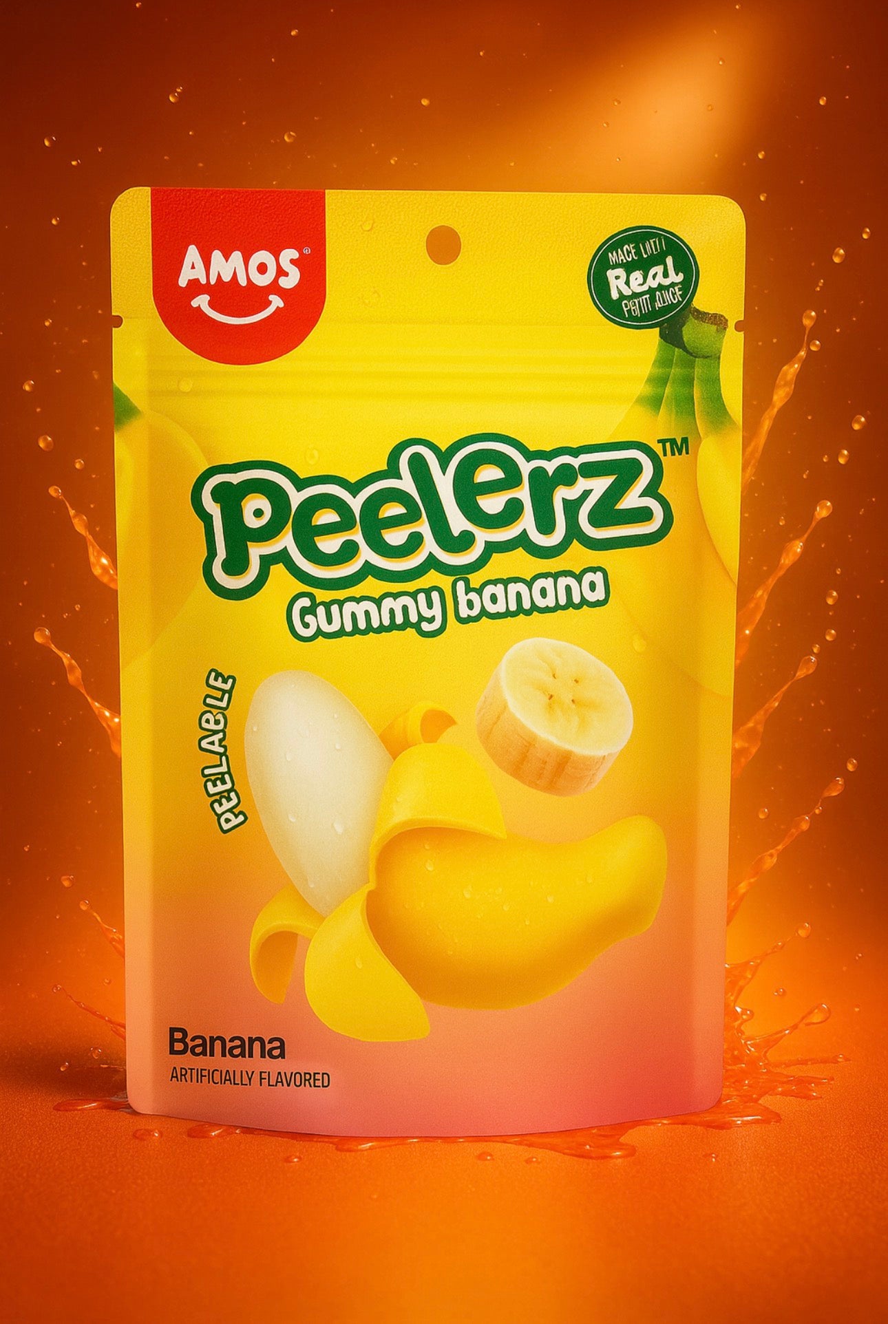 Amos - Gummy Banana Peelerz - 65g (CHINA)
