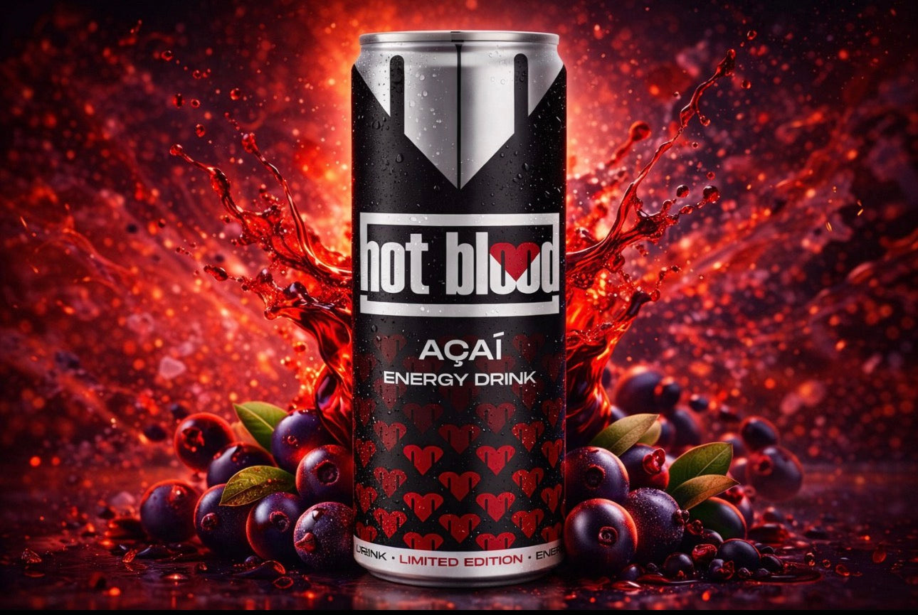 Hot Blood Açaí Energy Drink – Energy Drink mit Açaí-Geschmack
- 250 ml - zzgl. 0,25€ Pfand
