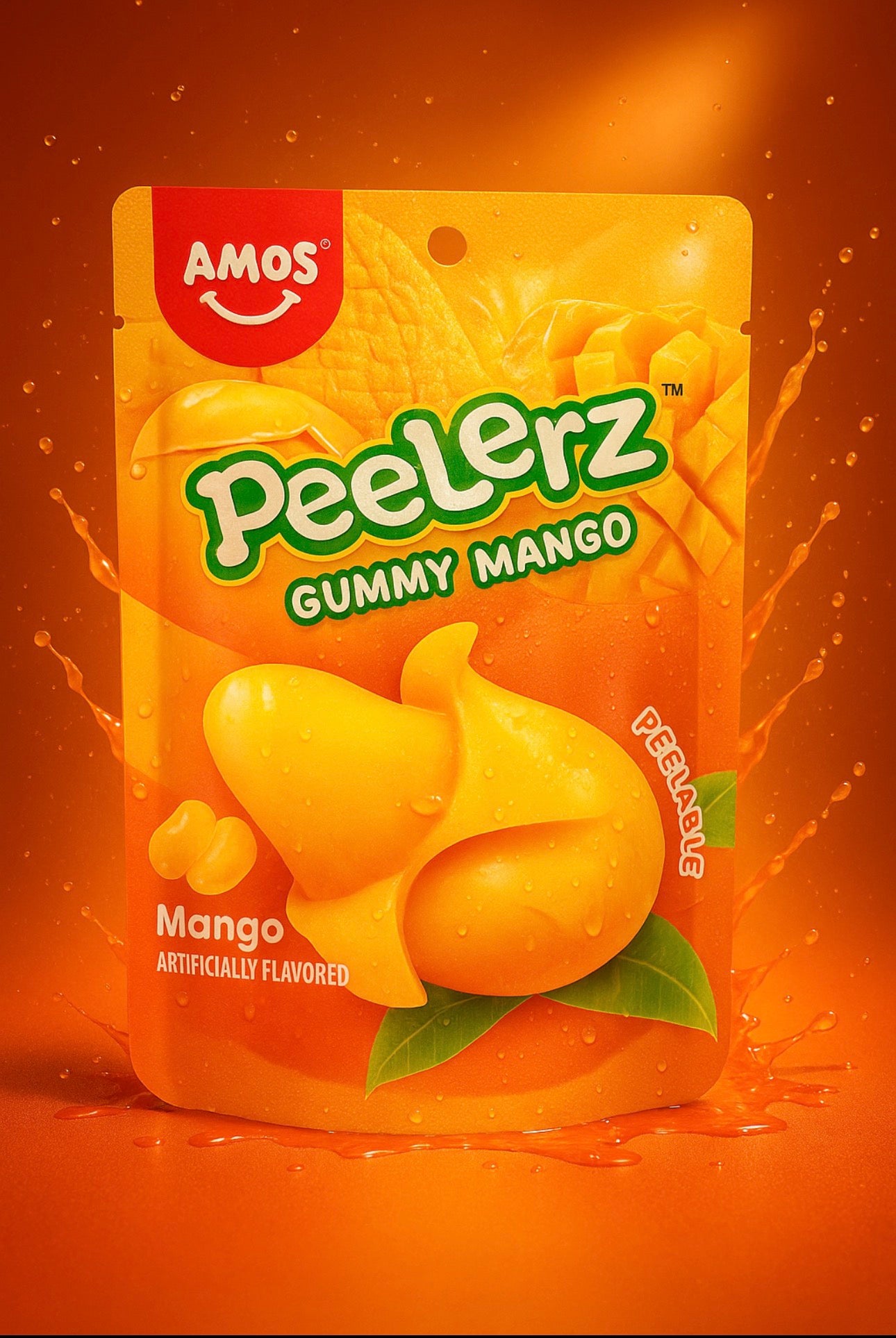 Amos - Gummy Mango Peelerz - 65g (CHINA)