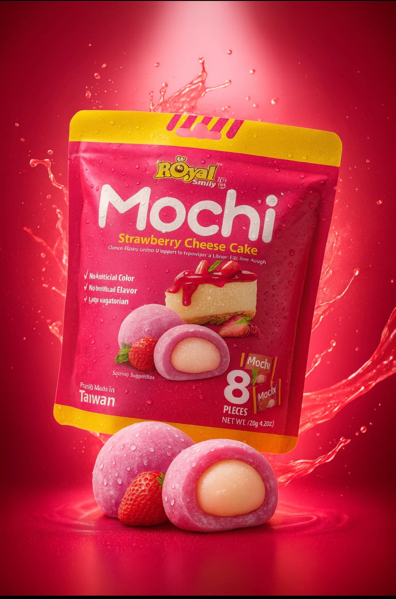 Royal Family - Mochi - Strawberry Cheese Cake - 120g