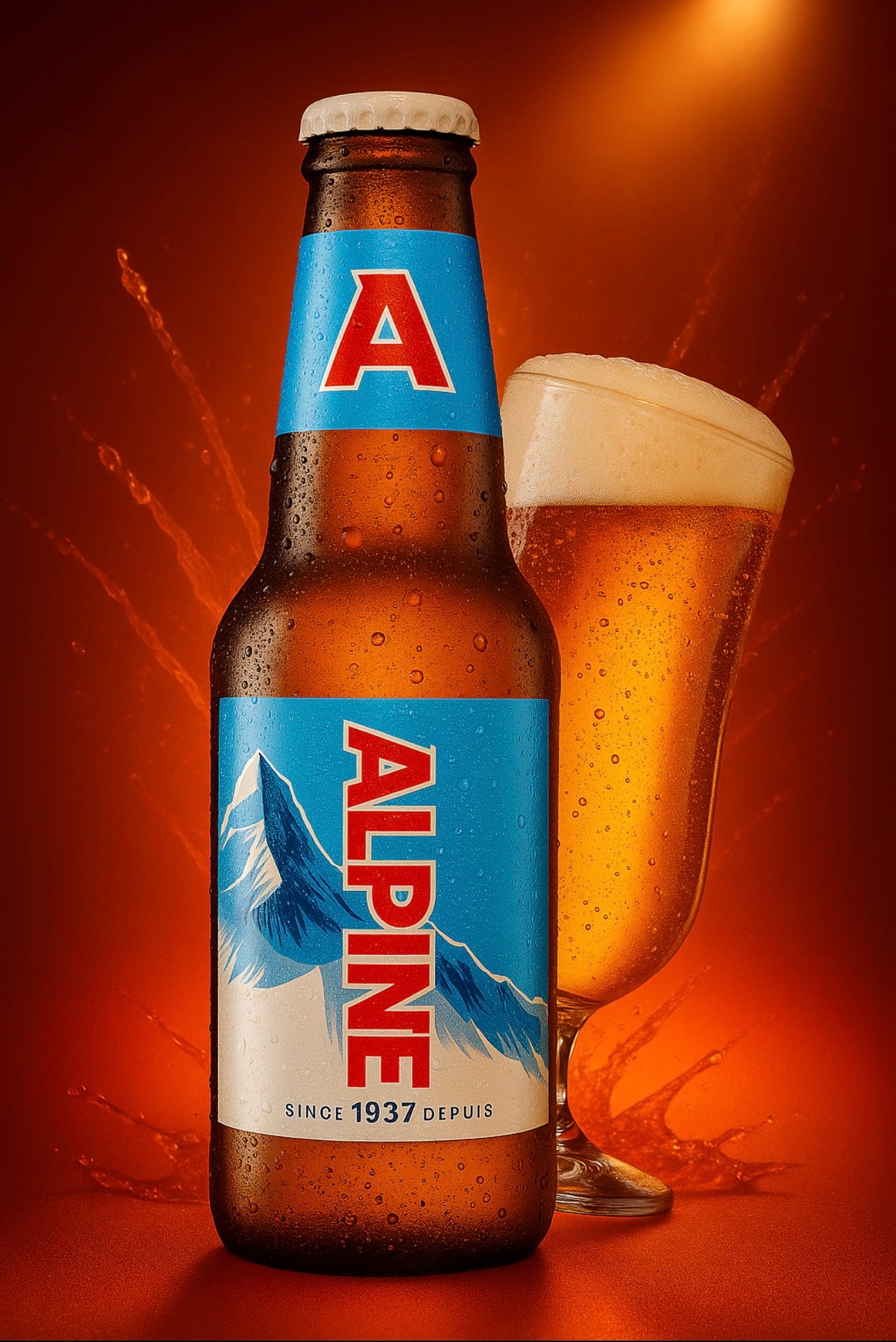 Alpine Lager Flasche - 341 ml (KANADA - Import)