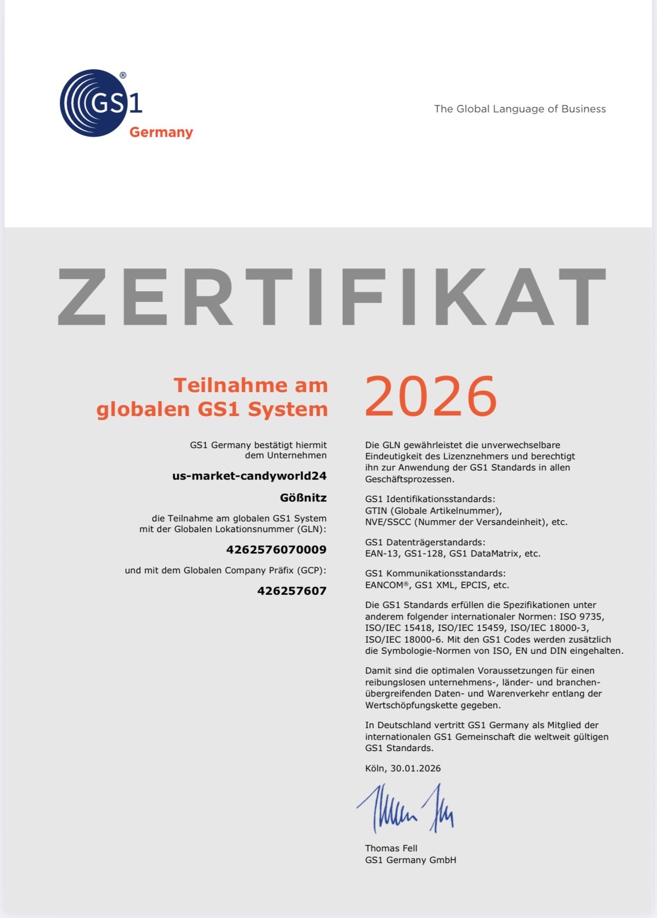 Zertifikate