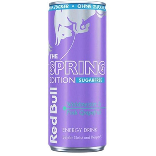 Red Bull Energy Drink Spring Edition Walstro & Roze Grapefruit Smaak 250ml