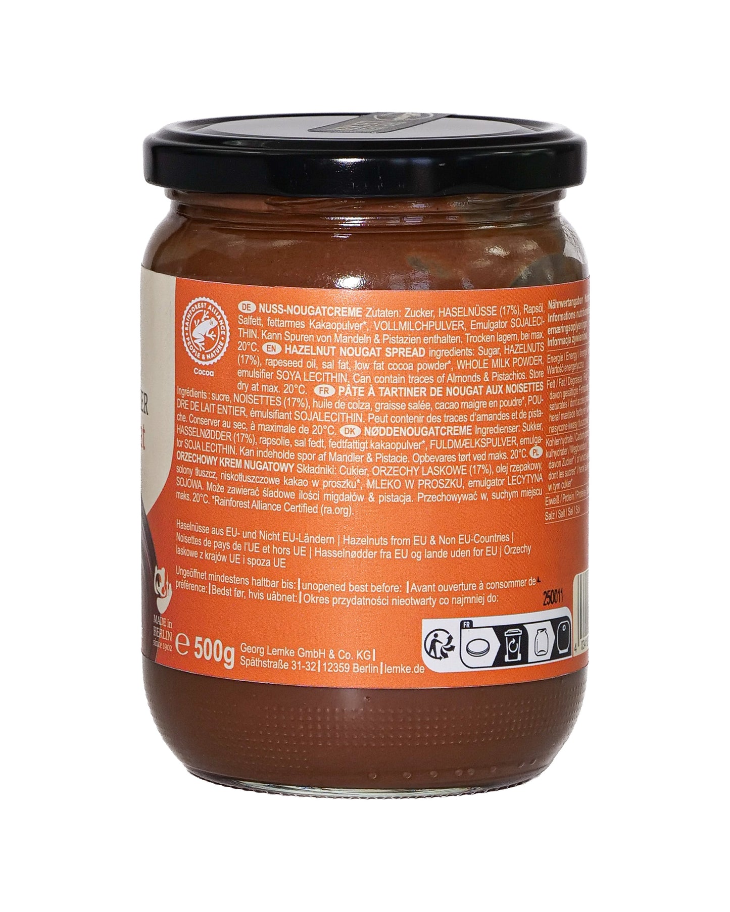 Stadtstreicher Nuss-Nougat 500g