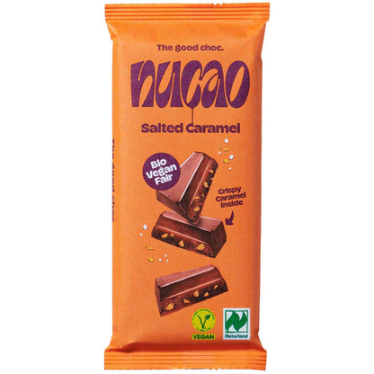 nucao Tafelschokolade Salted Caramel Bio 125g - VEGAN