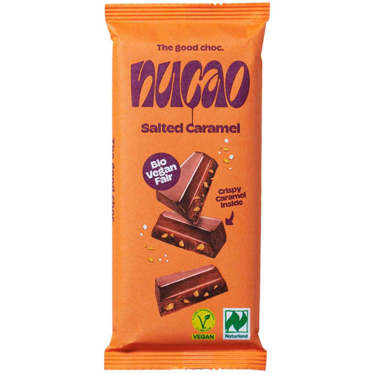 nucao Tafelschokolade Salted Caramel Bio 125g - VEGAN