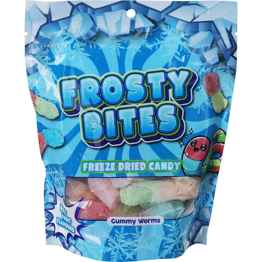 Frosty Bites Freeze Dried Candy Gummy Worms 50g