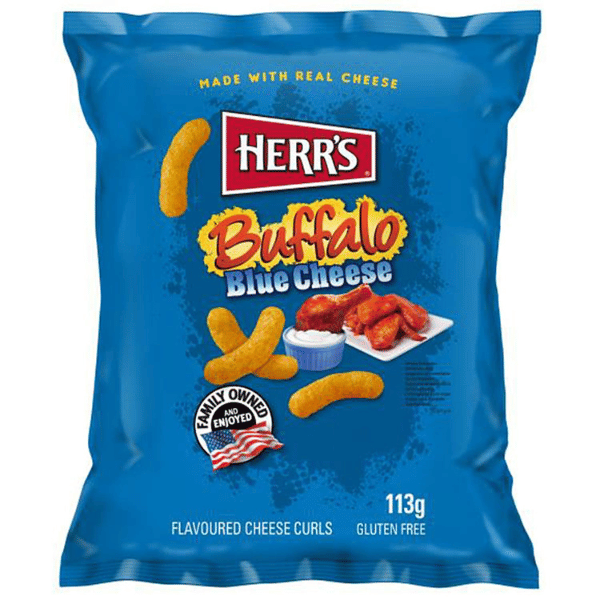 Herr's Buffalo Blue Cheese Curls 113g (USA - Import)