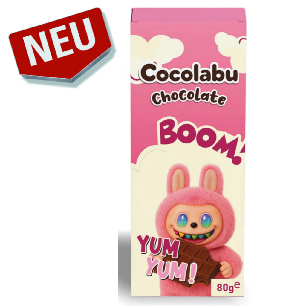 Cocolabu Chocolate Boom! Yum Yum! – Himbeer Angel Hair mit Pistaziencremefüllung 80 g