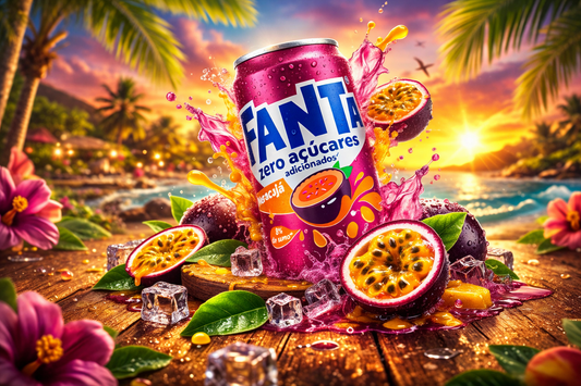 FANTA Maracuja Erfrischungsgetränk - Refrigerante de Maracujá sem açúcar, 330ml - (PORTOGAL)
