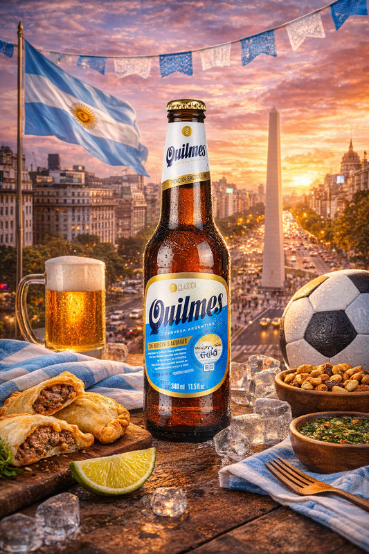 QUILMES Bier - Cerveza, 340ml, 4,9% vol - (ARGENTINIEN)