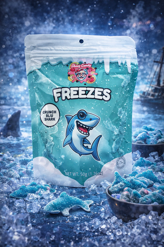 Chaos Candy | Freezes Dried Candy – Crunchy Blue Shark • 50g - (CHINA)