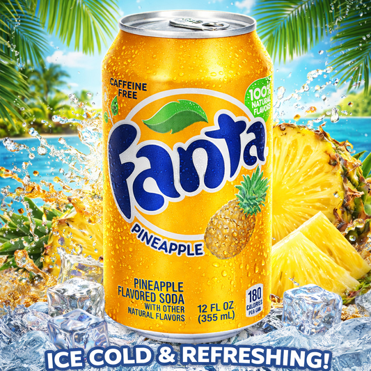 Fanta Pineapple – Ananas Erfrischungsgetränk (355 ml Dose) - (USA)