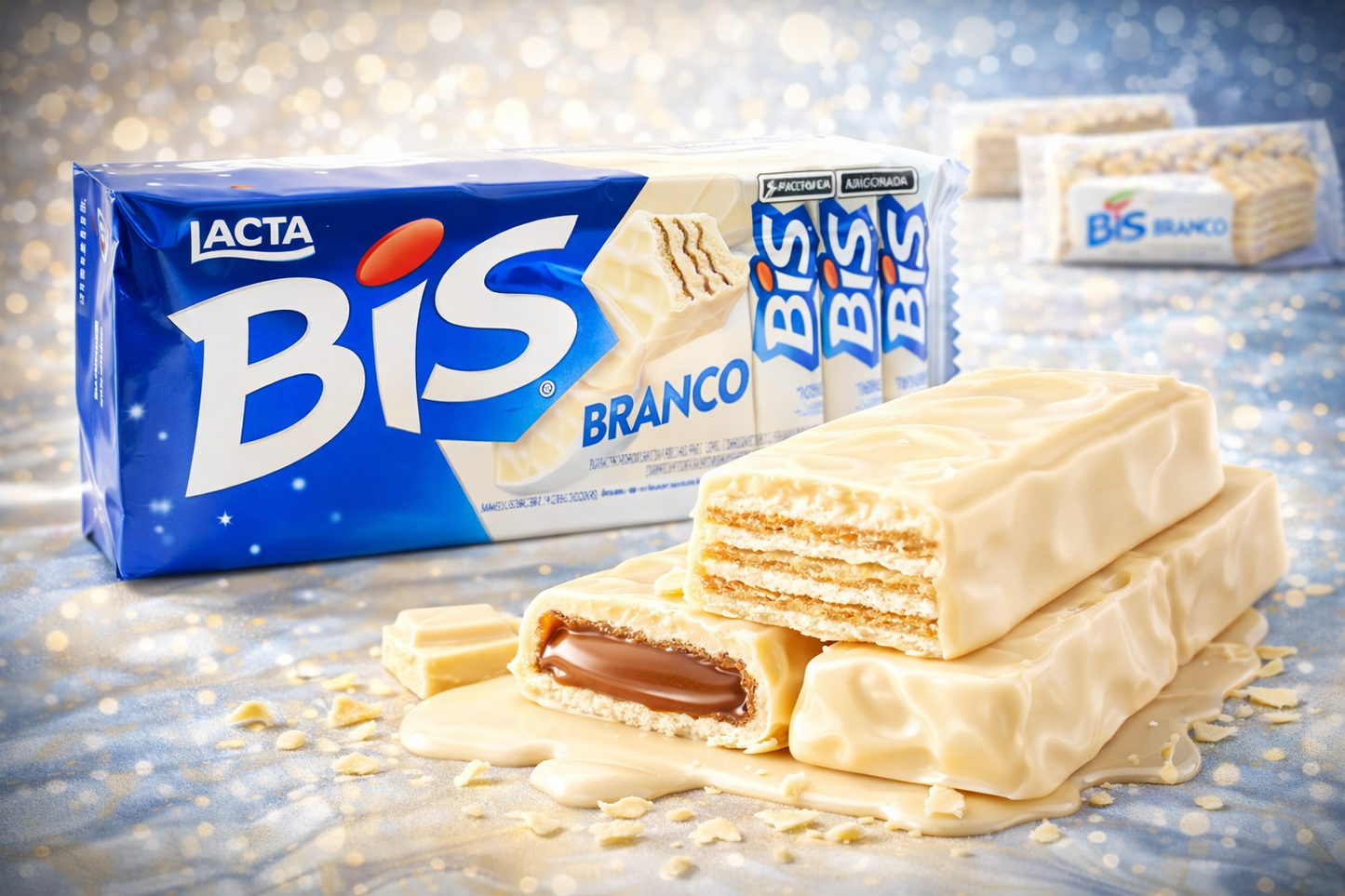 Lacta BIS Branco – Waffelriegel mit weißer Schokolade (100,8 g) - (BRASILIEN)
