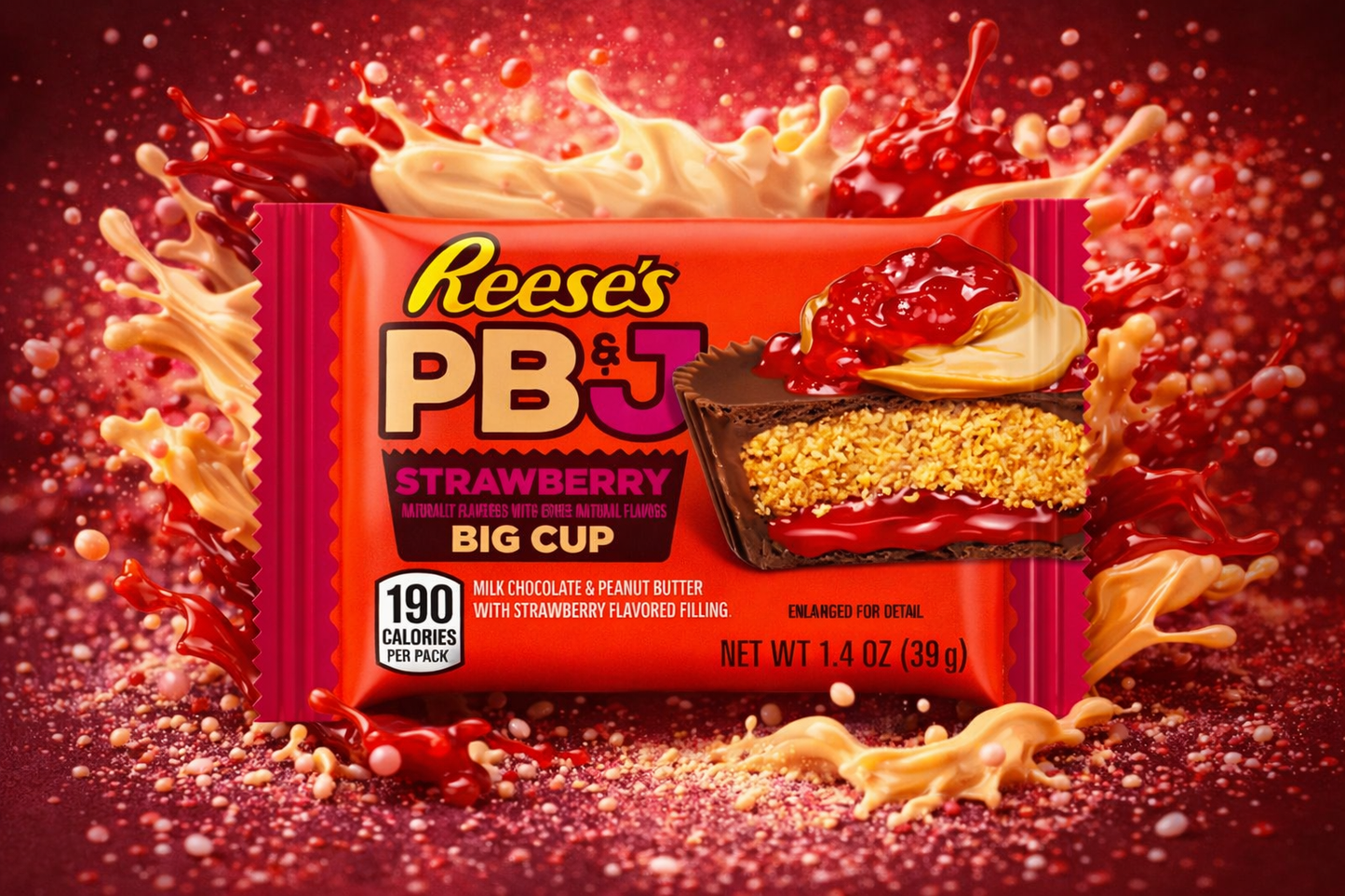 Reese’s PB&J Strawberry Big Cup - 39 g -(USA)