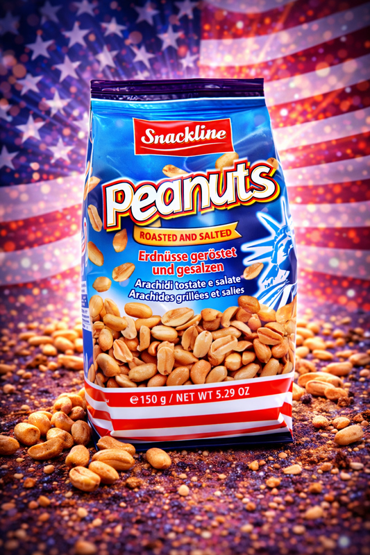 🥜 Snackline Peanuts – Roasted & Salted  Geröstete & gesalzene Erdnüsse | 150 g
