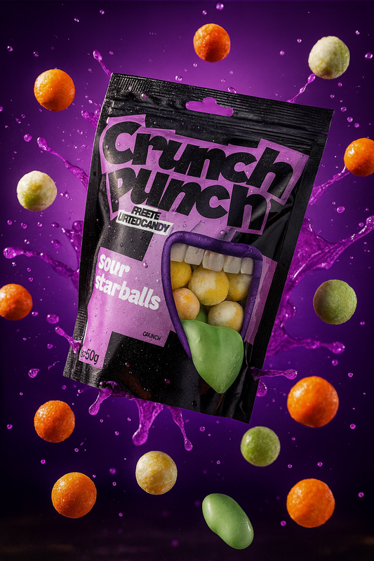 Crunch Punch - Sour Starballs - Freeze Dried Candy - 50g (ESTLAND)