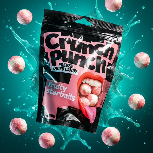 Crunch Punch - Fruity Starballs - Freeze Dried Candy - 50g (Estland)