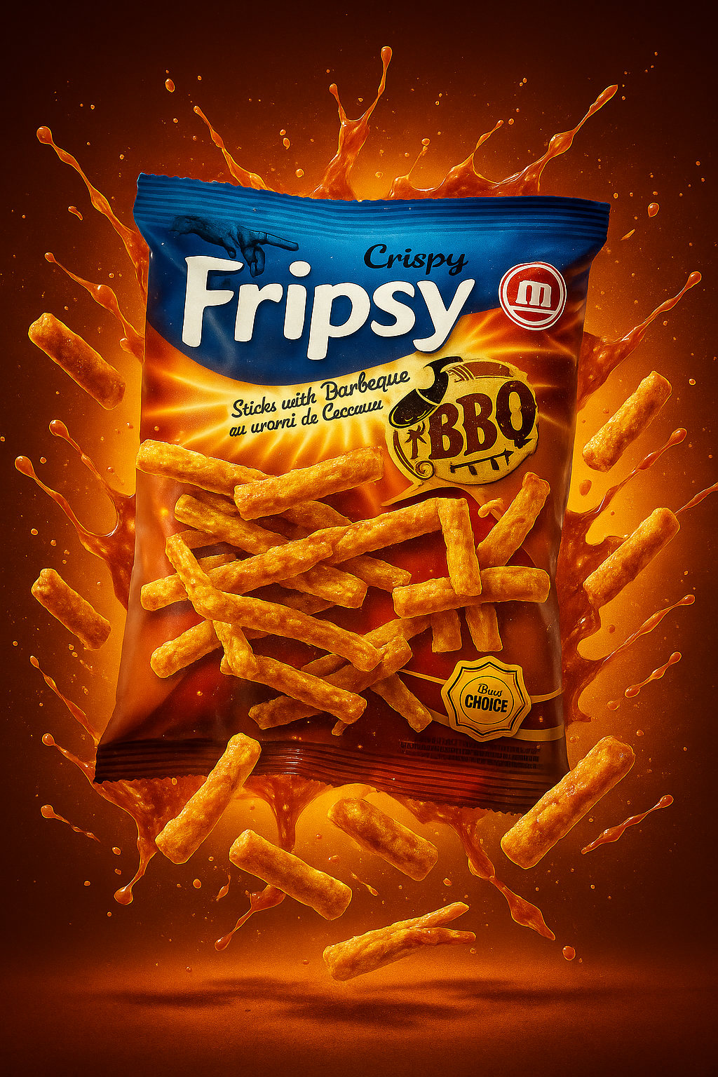 Fripsy Sticks Crispy - BBQ 50g