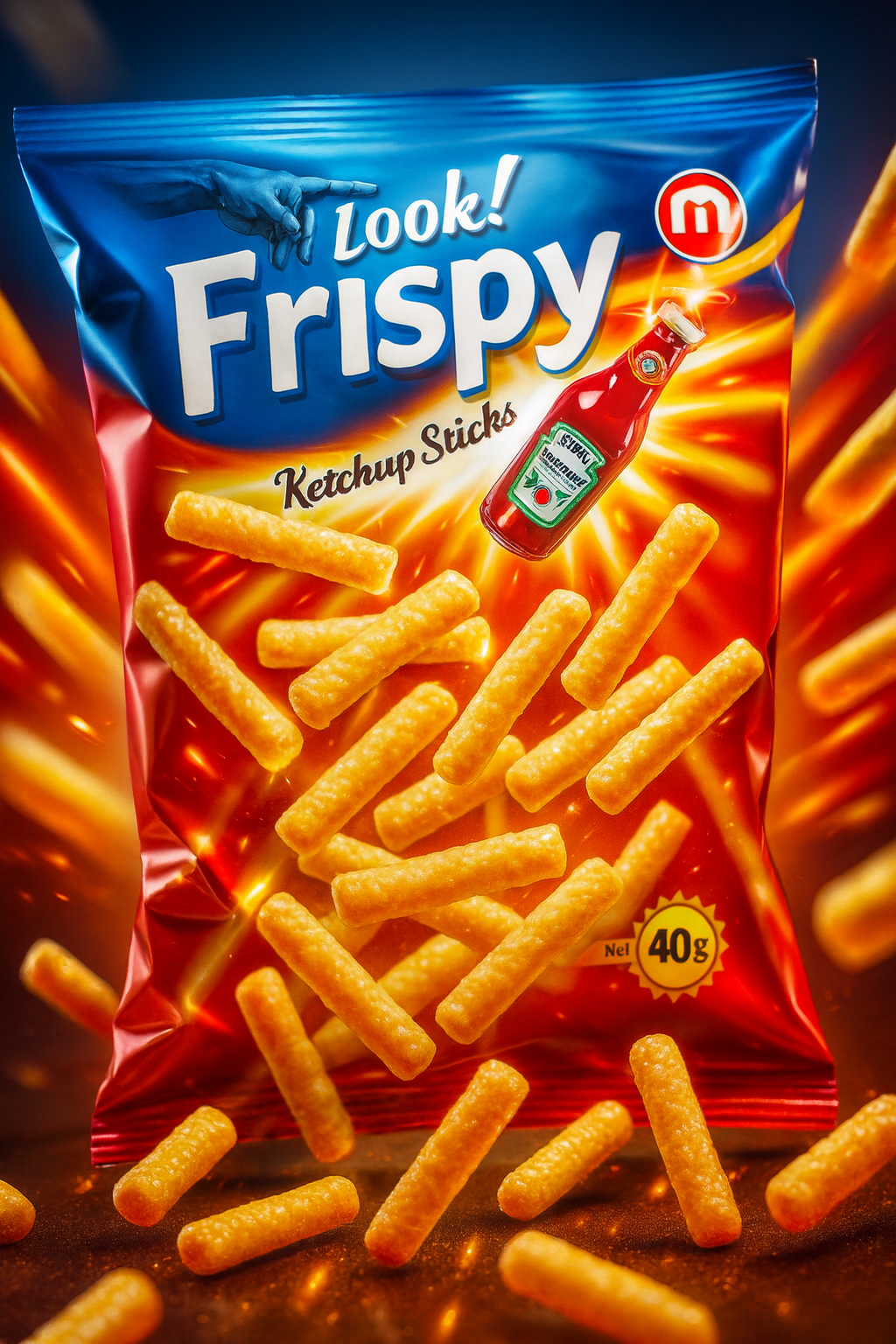 Fripsy - Flips Sticks Ketchup - 40g