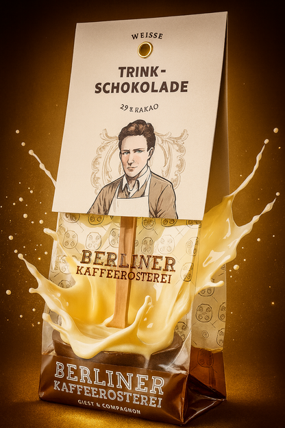 Trinkschokoladenstick weisse Schokolade