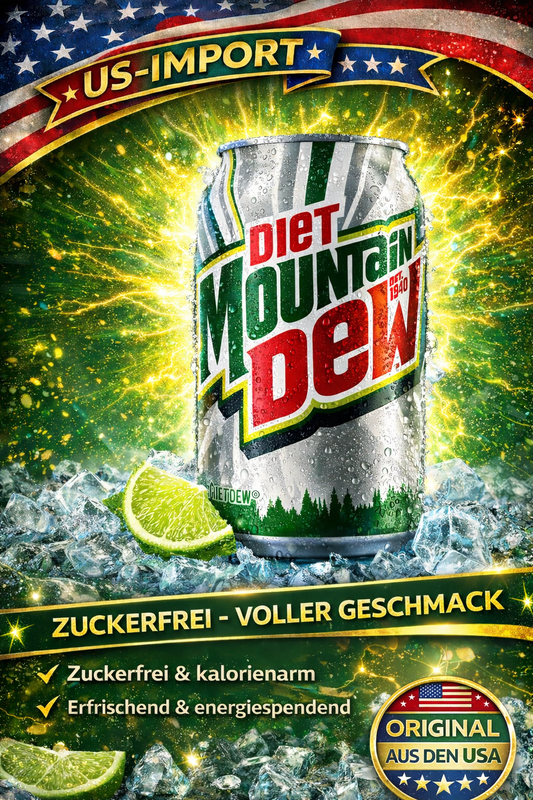 🥤 Mountain Dew Diet Mountain Dew - 355 ml - (USA)