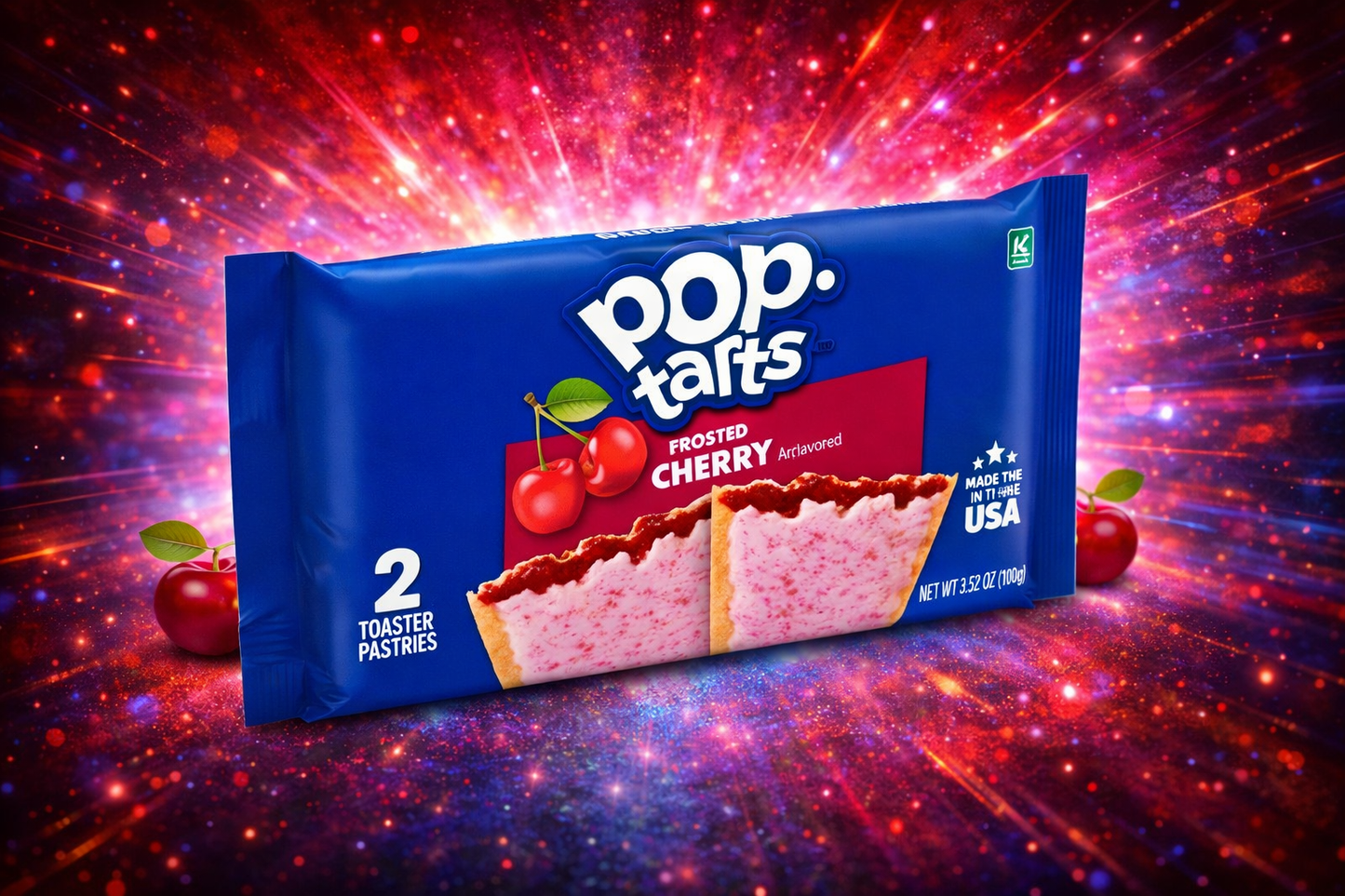 🍒🥧 Pop-Tarts Frosted Cherry – Toaster Pastries (US-Import)