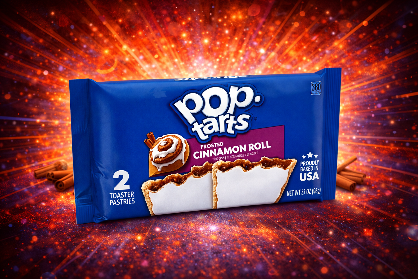 🥨 Pop-Tarts Frosted Cinnamon Roll -96g (2er Pack)- (USA - Import)