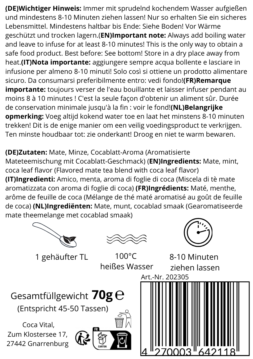 Fresh Mint (Mate de Coca + Minze)