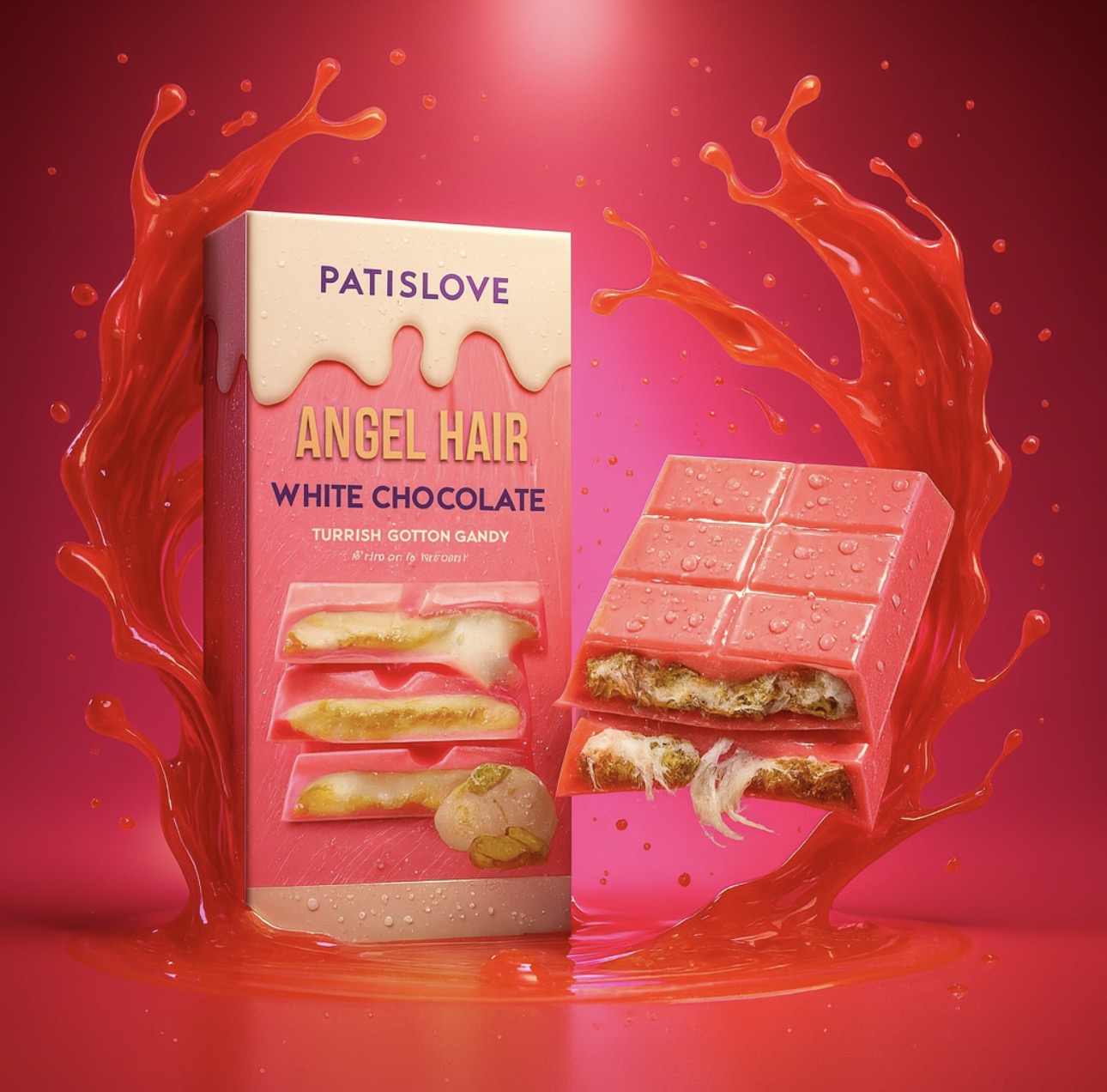 Angels Hair  Chocolate 90g - White, Ruby, Milk