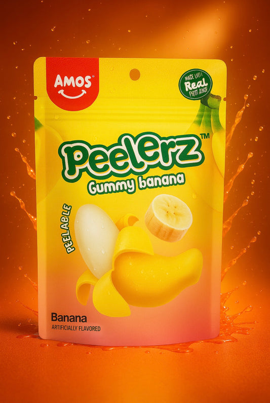 Amos - Gummy Banana Peelerz - 65g (CHINA)