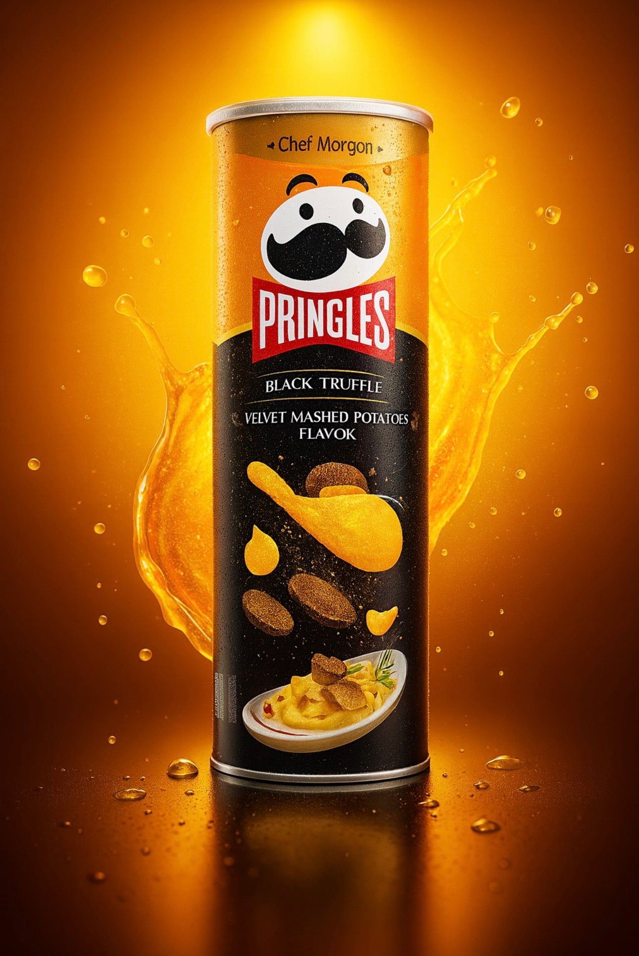 Pringles - Black Truffle Velvet Mashed Potato Flavor - 80g (CHIHA)]