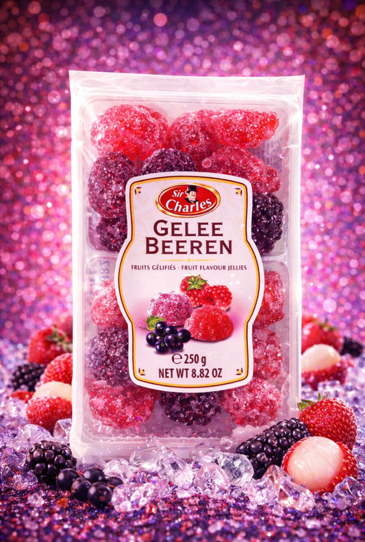 Sir Charles Gelee Beeren (250 g) – Fruchtige Gelee-Früchte mit Zuckerkruste 🍇