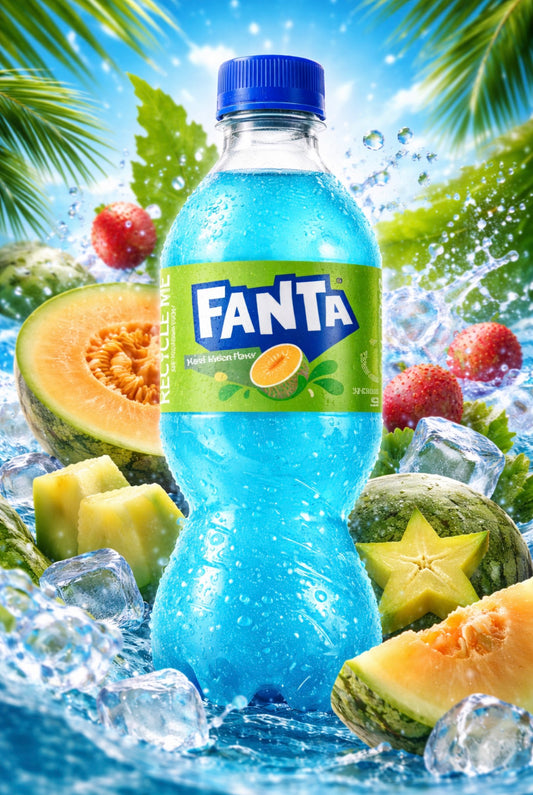 Fanta Hami Melon - 500 ml – Erfrischungsgetränk mit Hami-Melonen-Geschmack zzgl. Pfand - (China)