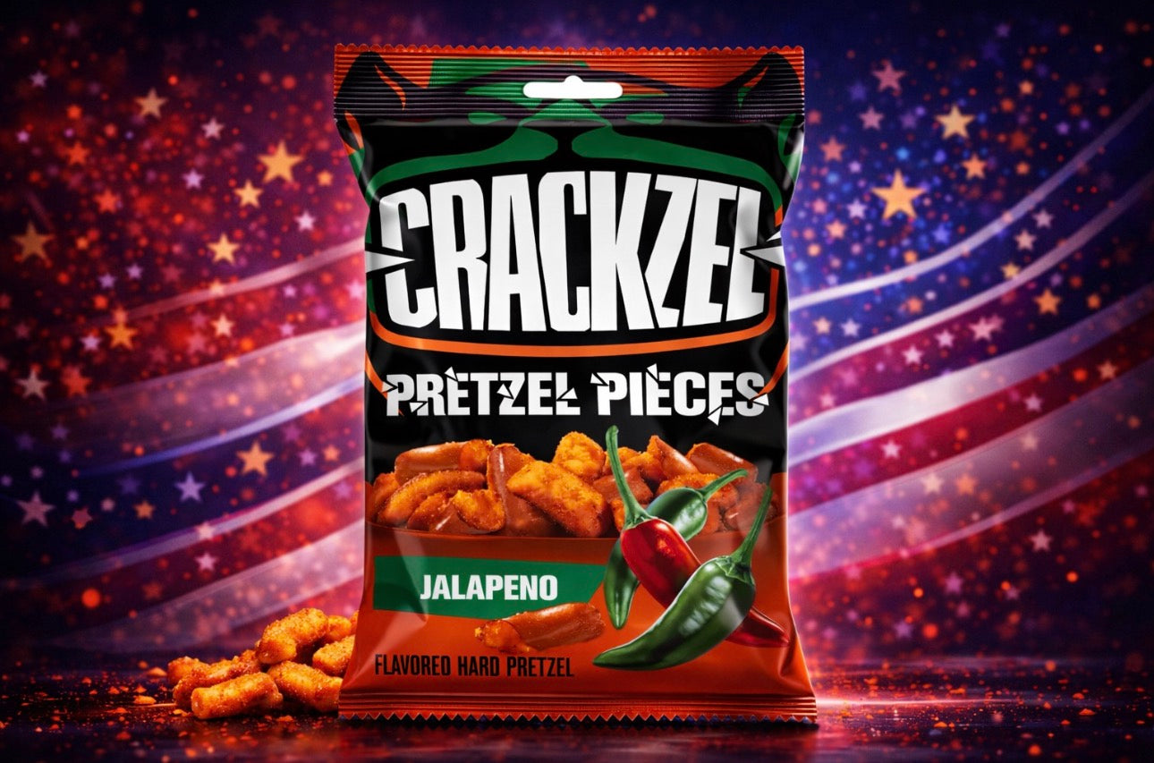 Crackze Pretzel Pieces – Jalapeño Gewürzte Hartpretzel-Stücke - 85g