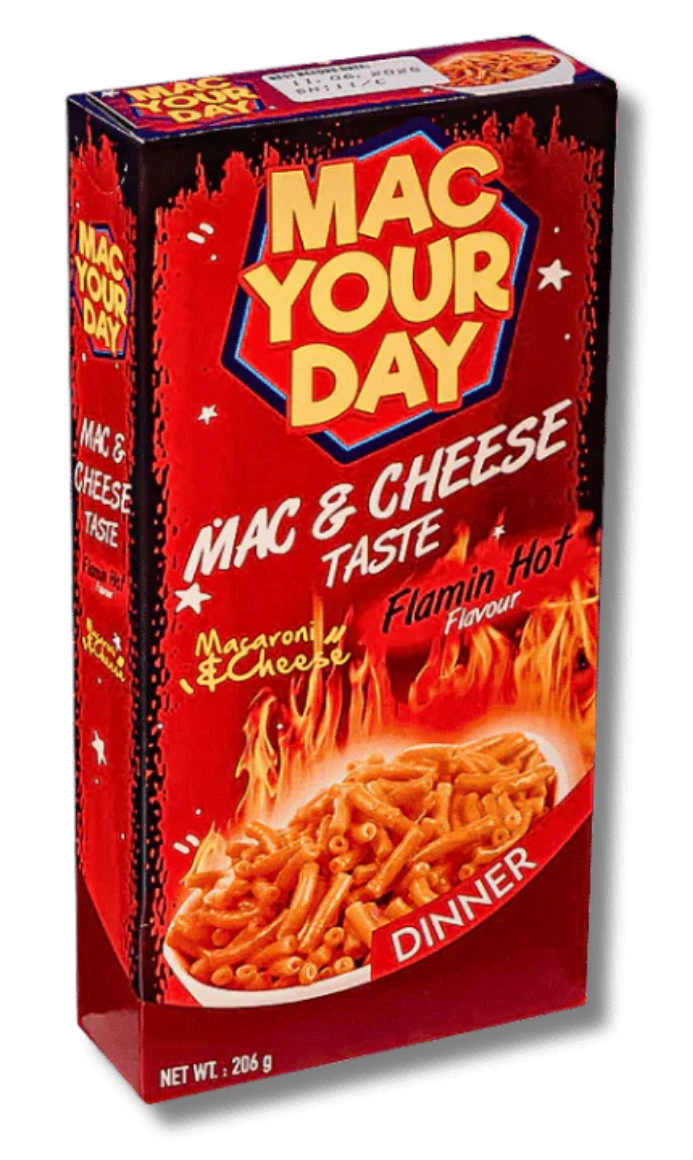 Mac Your Day Macaroni Mac Cheese Flamin Hot 206g