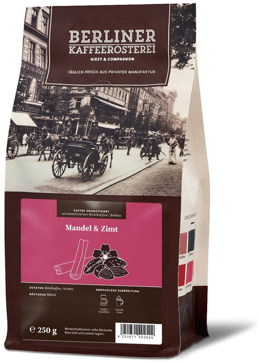 Berliner Kaffeerösterei - aromatisierter Kaffee Mandel Zimt