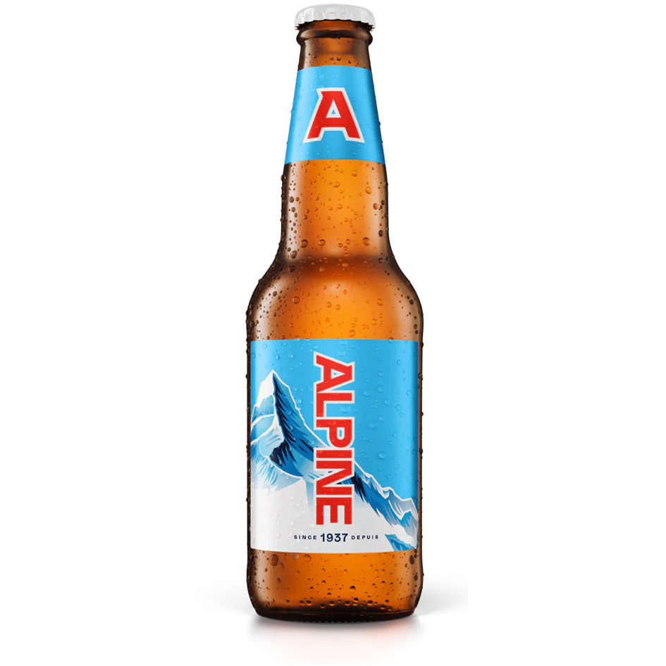 Alpine Lager Flasche  - 341 ml (KANADA - Import)
