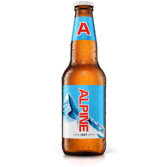 Alpine Lager Flasche  - 341 ml (KANADA - Import)