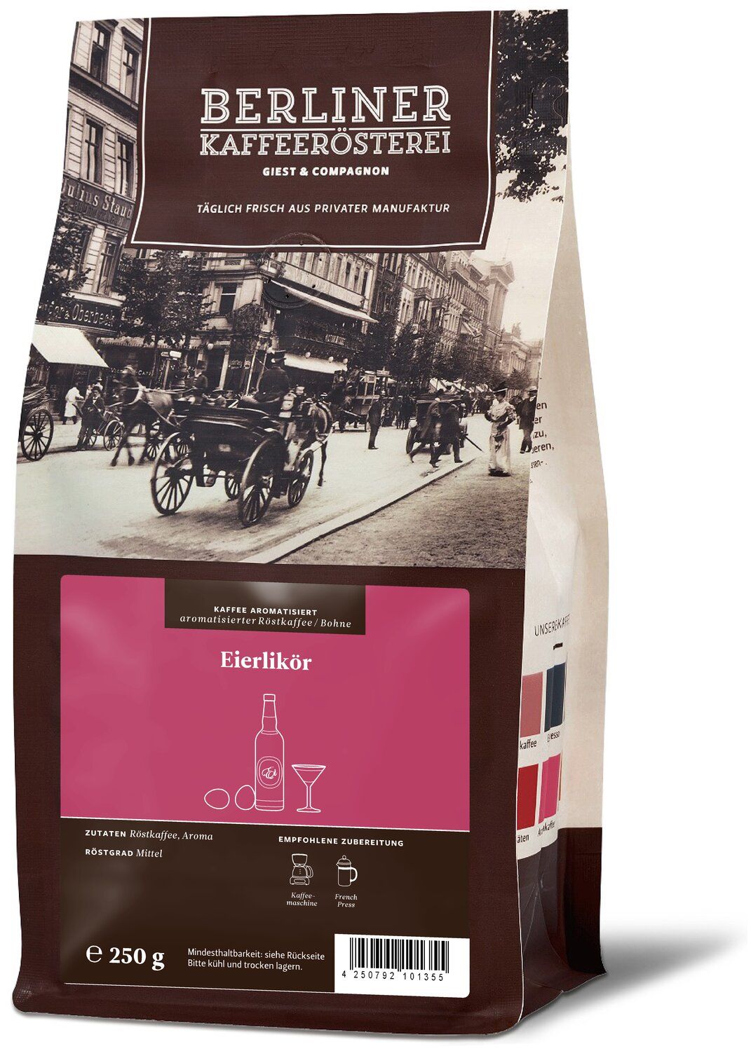 Berliner Kaffeerösterei - aromatisierter Kaffee Eierlikör
