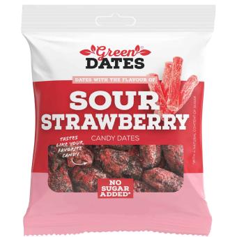 Green Dates Sour Strawberry 90g