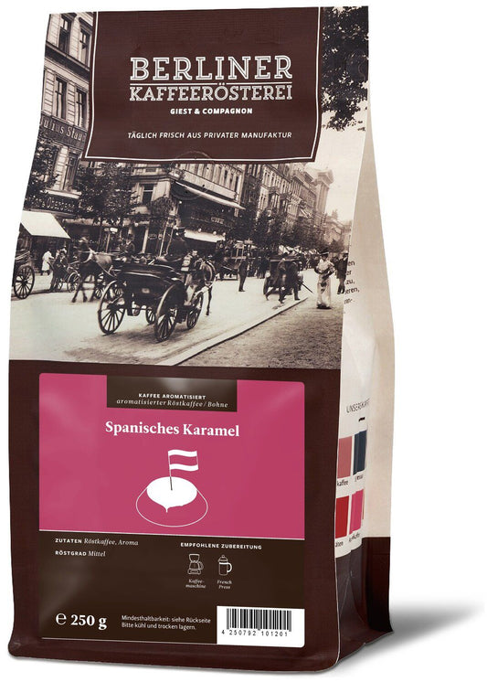 Berliner Kaffeerösterei - aromatisierter Kaffee Spanisches Karamell