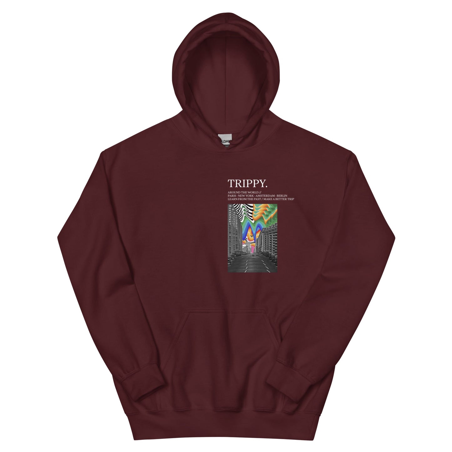 Trippy New York Times Kapuzenpullover